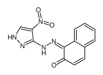 1-[(4-nitro-1H-pyrazol-5-yl)hydrazinylidene]naphthalen-2-one结构式