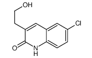 6-chloro-3-(2-hydroxyethyl)-1H-quinolin-2-one Structure