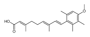 all-trans-3,7-Dimethyl-9-(4-methoxy-2,3,6-trimethylphenyl)-2,6,8-nonatriensaeure Structure