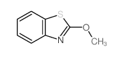 Benzothiazole,2-methoxy- Structure