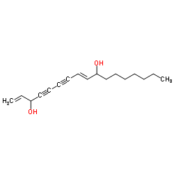 Heptadeca-1,8-diene-4,6-diyne-3,10-diol Structure