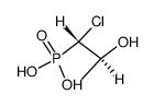 (1R,2S)-1-chloro-2-hydroxypropanephosphonic acid结构式