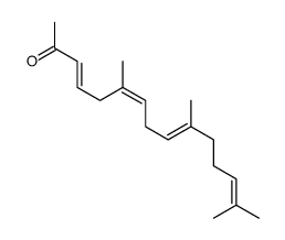 6,10,14-trimethylpentadeca-3,6,9,13-tetraen-2-one结构式