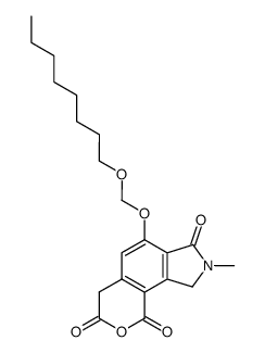 2-Methyl-4-octyloxymethoxy-1,2-dihydro-6H-8-oxa-2-aza-cyclopenta[a]naphthalene-3,7,9-trione Structure
