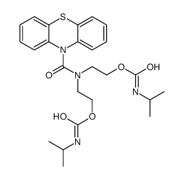 Bis(1-methylethylcarbamic acid)2,2'-(10H-phenothiazin-10-ylcarbonylimino)diethyl ester结构式