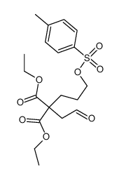 2-(2-Oxo-ethyl)-2-[3-(toluene-4-sulfonyloxy)-propyl]-malonic acid diethyl ester Structure