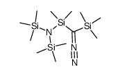 [[Bis(trimethylsilyl)amino]dimethylsilyl](trimethylsilyl)diazomethan Structure