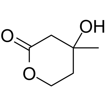 DL-甲瓦龙酸内酯结构式