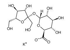potassium sucrose carboxylate Structure