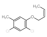 1-but-2-enoxy-2,4-dichloro-5-methyl-benzene结构式