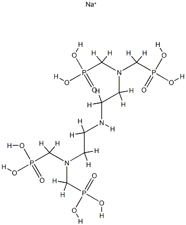 [iminobis(ethyleneiminomethylene)]bis(phosphonic) acid, N,N-bis(phosphonomethyl) derivative, sodium salt结构式