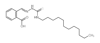 Benzoic acid,2-[[2-[(dodecylamino)thioxomethyl]hydrazinylidene]methyl]- Structure