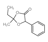 2-ethyl-2-methyl-5-phenyl-1,3-dioxolan-4-one结构式