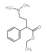 Benzeneacetic acid, a-[2-(dimethylamino)ethyl]-, ethylester结构式