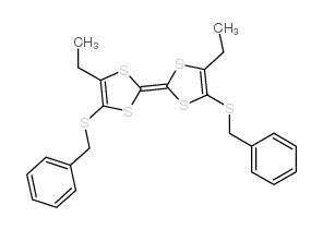 4,5-bis(benzylsulfanyl)-2-(4,5-diethyl-1,3-dithiol-2-ylidene)-1,3-dithiole Structure