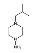 1-Piperazinamine,4-(2-methylpropyl)-(9CI)结构式