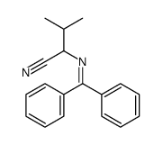 2-(benzhydrylideneamino)-3-methylbutanenitrile Structure