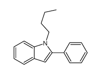 1-butyl-2-phenylindole结构式