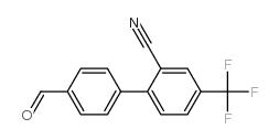 4-(2-Cyano-4-(trifluoromethyl)phenyl)benzaldehyde结构式