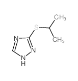 (9ci)-3-[(1-甲基乙基)硫代]-1H-1,2,4-噻唑结构式