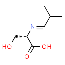 L-Serine, N-(2-methylpropylidene)-, [N(E)]- (9CI) Structure