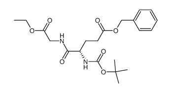 Boc-L-Glu(OBn)-Gly-OEt结构式