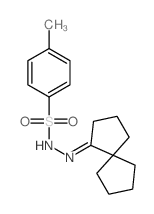 Benzenesulfonic acid,4-methyl-, 2-(spiro[4.4]non-1-ylidene)hydrazide结构式