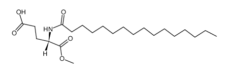 N-palmitoylglutamic acid alpha-methyl ester Structure