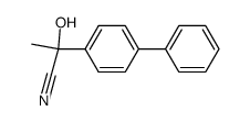 4-acetylbiphenyl cyanohydrin Structure