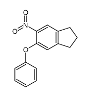 5-nitro-6-phenoxy-2,3-dihydro-1H-indene结构式