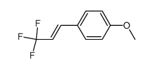 (E)-1-methoxy-4-(3,3,3-trifluoroprop-1-en-1-yl)benzene结构式