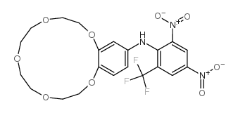 4'-(2,4-二硝基-6-三氟甲基苯基)-氨基苯并-15-冠-5结构式