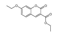 7-ethoxycoumarin-3-carboxylic acid ethyl ester结构式