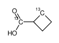 [Carboxy-13C,2-13C]-1-Cyclobutancarbonsaeure结构式