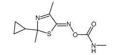 5-oxo-2-cyclopropyl-2,4-dimethyl-3-thiazoline O-(methylcarbamoyl) oxime Structure