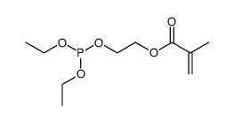 phosphorous acid diethyl ester-(2-methacryloyloxy-ethyl ester)结构式