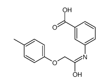 3-[[2-(4-methylphenoxy)acetyl]amino]benzoic acid Structure