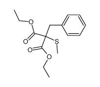 diethyl benzyl(methylthio)malonate结构式