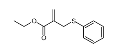 Ethyl 2-(phenylthiomethyl)prop-2-enoate Structure