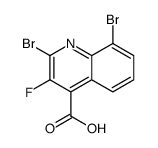 2,8-dibromo-3-fluoroquinoline-4-carboxylic acid Structure