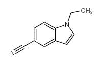 1-乙基-1H-吲哚-5-甲腈结构式