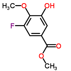 甲基 3-氟-5-羟基-4-(甲基氧基)苯甲酸结构式