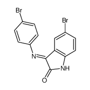 5-bromo-3-(4-bromoanilino)indol-2-one Structure