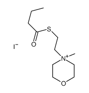 S-[2-(4-methylmorpholin-4-ium-4-yl)ethyl] butanethioate,iodide Structure