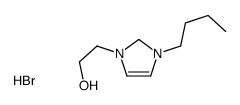 2-(1-butyl-1,2-dihydroimidazol-1-ium-3-yl)ethanol,bromide Structure