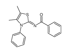 N-(4,5-二甲基-3-苯基噻唑-2(3H)-基)苯甲酰胺结构式