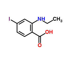 2-(Ethylamino)-4-iodobenzoic acid Structure