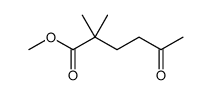 Hexanoic acid, 2,2-dimethyl-5-oxo-, methyl ester结构式