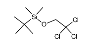 tert-butyldimethyl(2,2,2-trichloroethoxy)silane结构式