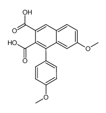 7-methoxy-1-(4-methoxy-phenyl)-naphthalene-2,3-dicarboxylic acid Structure